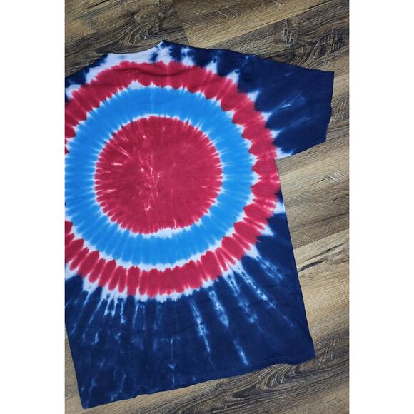 Philadelphia 76ers Tie-Dye T-Shirt XXL Liquid Blue Skeleton Dunk Unworn - Picture 9 of 9